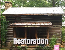 Historic Log Cabin Restoration  Bakersville, North Carolina